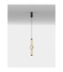 Ulon II Slim Pendant Ceiling Light Smokey Grey Matt Black Triac Dimmable LED 15W 825lm 3000K-4