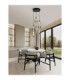 Ulon Cluster Pendant Ceiling Light Smokey Grey Matt Black Triac Dimmable LED 37W 2035lm 3000K-2