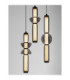 Ulon Cluster Pendant Ceiling Light Smokey Grey Matt Black Triac Dimmable LED 37W 2035lm 3000K-5