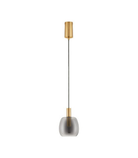 Imatia Dome Pendant Ceiling Light Smokey Brass Gold LED 7W 192lm 3000K-1