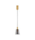 Imatia Slim Pendant Ceiling Light Smokey Brass Gold LED 7W 192lm 3000K-1
