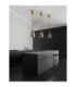 Imatia Slim Pendant Ceiling Light Smokey Brass Gold LED 7W 192lm 3000K-2