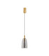 Imatia Tall Slim Pendant Ceiling Light Smokey Brass Gold LED 7W 192lm 3000K-1