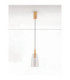 Imatia Tall Slim Pendant Ceiling Light Smokey Brass Gold LED 7W 192lm 3000K-3