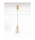 Imatia Tall Slim Pendant Ceiling Light Smokey Brass Gold LED 7W 192lm 3000K-4