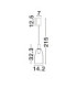 Imatia Tall Slim Pendant Ceiling Light Smokey Brass Gold LED 7W 192lm 3000K-8