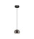Bios Slim Pendant Ceiling Light Smokey Grey Matt Black Triac Dimmable LED 9W 628lm 3000K-1
