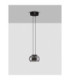 Bios Slim Pendant Ceiling Light Smokey Grey Matt Black Triac Dimmable LED 9W 628lm 3000K-3