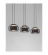 Bios Bar Pendant Ceiling Light Smokey Grey Matt Black Triac Dimmable LED 25W 1515lm 3000K-2