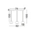 Bios Bar Pendant Ceiling Light Smokey Grey Matt Black Triac Dimmable LED 25W 1515lm 3000K-5