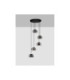 Bios Cluster Pendant Ceiling Light Smokey Grey Matt Black Triac Dimmable LED 41W 2140lm 3000K-3