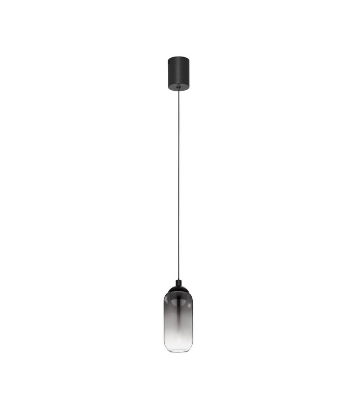 Kita Tall Slim Pendant Ceiling Light Smokey Sandy Black LED 6W 457lm 3000K-1
