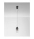 Kita Tall Slim Pendant Ceiling Light Smokey Sandy Black LED 6W 457lm 3000K-3