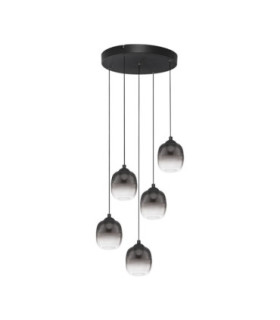 Kita Cluster Pendant Ceiling Light Smokey Sandy Black Triac Dimmable LED 28W 2222lm 3000K-1