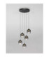Kita Cluster Pendant Ceiling Light Smokey Sandy Black Triac Dimmable LED 28W 2222lm 3000K-4