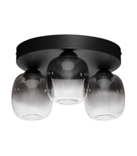 Kita Shade Cluster Ceiling Light Smokey Sandy Black Triac Dimmable LED 16W 1469lm 3000K-1