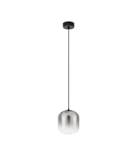 Aelia Slim Pendant Ceiling Light Smokey Matt Black LED 3W 180lm 3000K-1