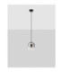 Aelia Slim Pendant Ceiling Light Smokey Matt Black LED 3W 180lm 3000K-4