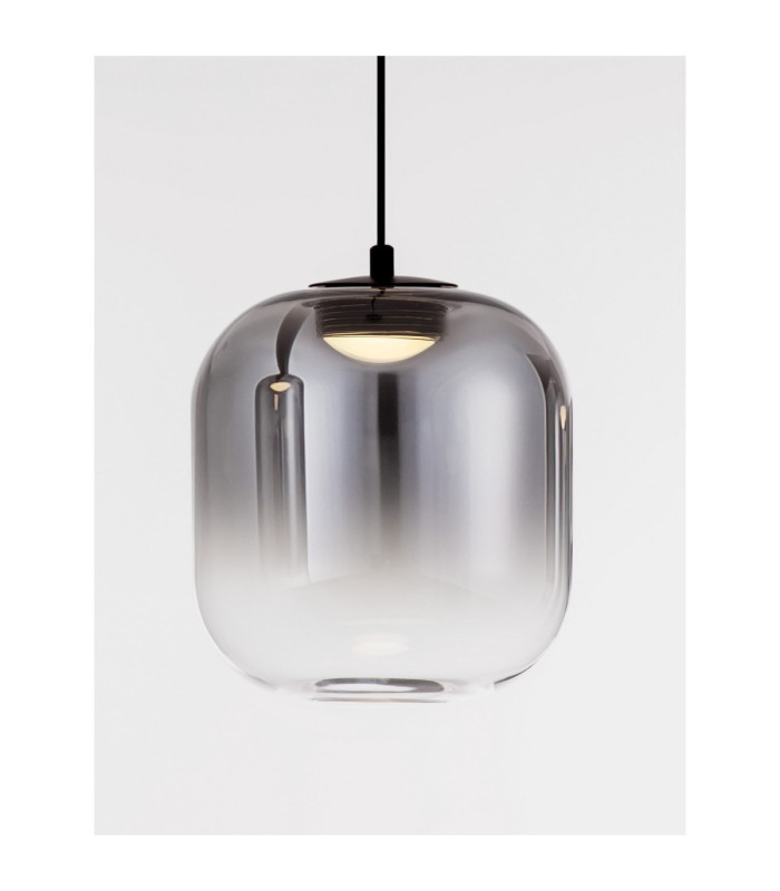 Aelia Slim Pendant Ceiling Light Smokey Matt Black LED 3W 180lm 3000K-5