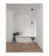 Aelia Tall Slim Pendant Ceiling Light Smokey Matt Black LED 3W 180lm 3000K-2
