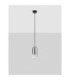 Aelia Tall Slim Pendant Ceiling Light Smokey Matt Black LED 3W 180lm 3000K-3
