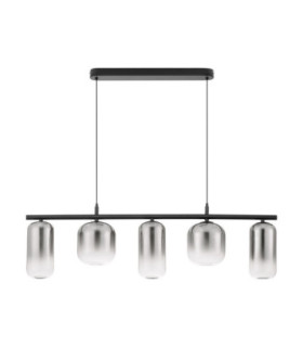 Aelia Bar Pendant Ceiling Light Smokey Matt Black Triac Dimmable LED 19W 1140lm 3000K-1