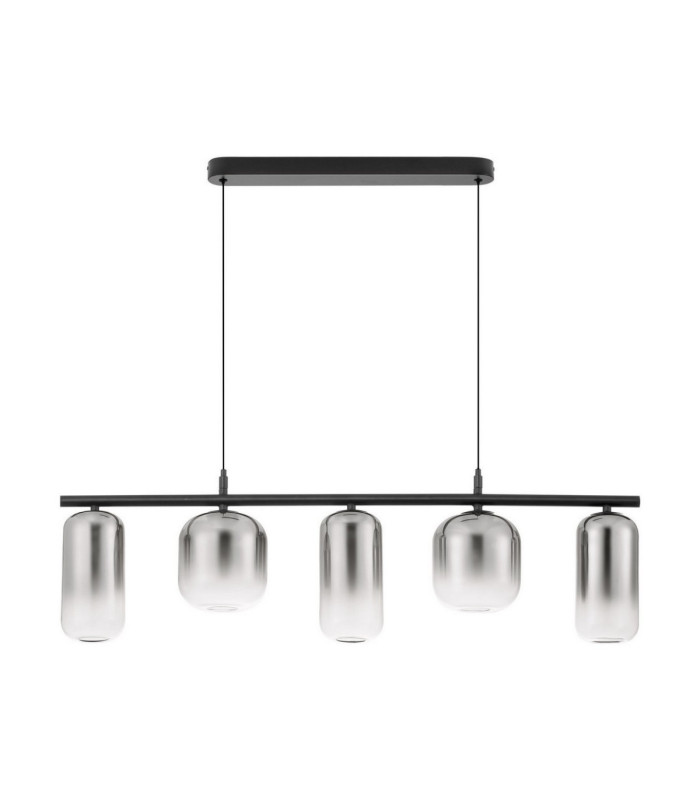 Aelia Bar Pendant Ceiling Light Smokey Matt Black Triac Dimmable LED 19W 1140lm 3000K-1