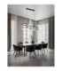 Aelia Bar Pendant Ceiling Light Smokey Matt Black Triac Dimmable LED 19W 1140lm 3000K-2