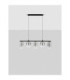 Aelia Bar Pendant Ceiling Light Smokey Matt Black Triac Dimmable LED 19W 1140lm 3000K-4