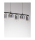 Aelia Bar Pendant Ceiling Light Smokey Matt Black Triac Dimmable LED 19W 1140lm 3000K-5