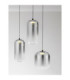 Aelia Cluster Pendant Ceiling Light Smokey Matt Black Triac Dimmable LED 25W 1500lm 3000K-5