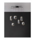 Aelia Cluster Pendant Ceiling Light Smokey Matt Black Triac Dimmable LED 25W 1500lm 3000K-8