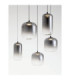 Aelia Cluster Pendant Ceiling Light Smokey Matt Black Triac Dimmable LED 36W 2160lm 3000K-5