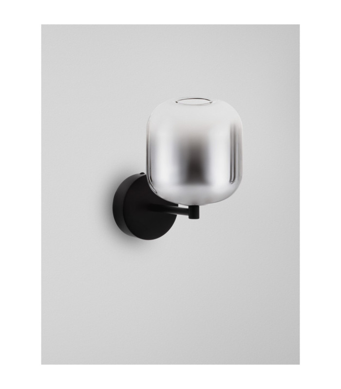 Aelia Globe Wall Lights Smokey Matt Black LED 3W 180lm 3000K-3