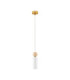 Filomena Slim Pendant Ceiling Light Opal Glossy Brushed Gold LED G9 1x5W-1