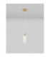 Filomena Slim Pendant Ceiling Light Opal Glossy Brushed Gold LED G9 1x5W-3