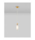 Filomena Slim Pendant Ceiling Light Opal Glossy Brushed Gold LED G9 1x5W-4