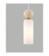 Filomena Slim Pendant Ceiling Light Opal Glossy Brushed Gold LED G9 1x5W-5