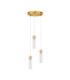Filomena Cluster Pendant Ceiling Light Opal Glossy Brushed Gold LED G9 3x5W-1