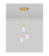 Filomena Cluster Pendant Ceiling Light Opal Glossy Brushed Gold LED G9 3x5W-3