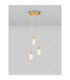 Filomena Cluster Pendant Ceiling Light Opal Glossy Brushed Gold LED G9 3x5W-4