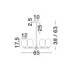 Balor Multi Arm Pendant Ceiling Light White Brass Gold LED G9 6x5W-5