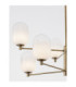 Balor Multi Arm Pendant Ceiling Light White Brass Gold LED G9 8x5W-4