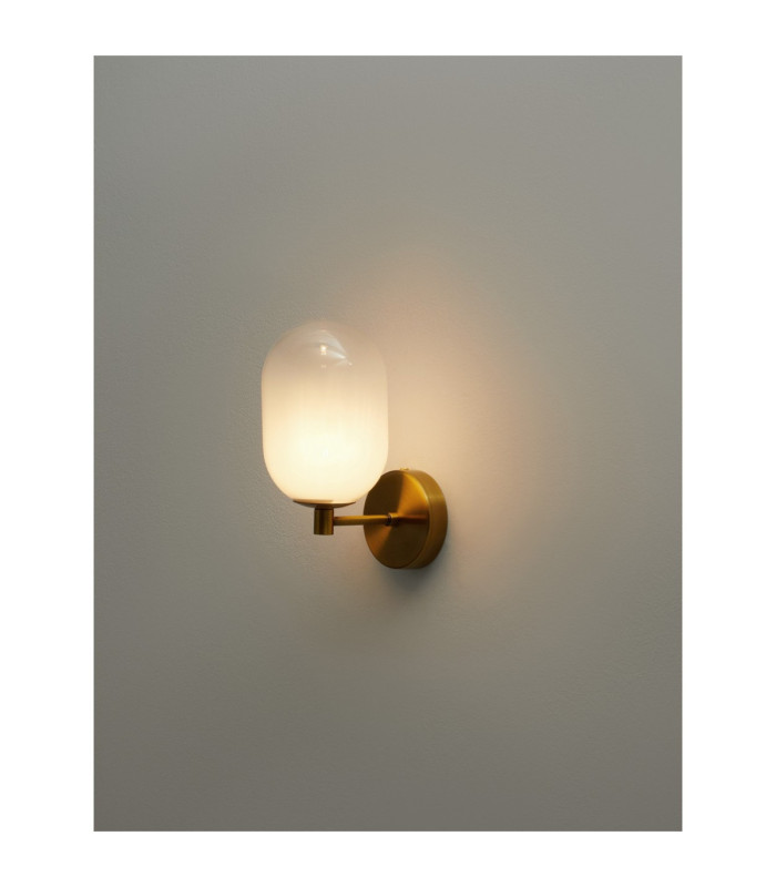 Balor Globe Wall Lights White Brass Gold LED G9 1x5W-4
