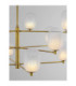 Balor Multi Arm Pendant Ceiling Light White Brass Gold LED G9 12x5W-2