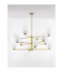Balor Multi Arm Pendant Ceiling Light White Brass Gold LED G9 12x5W-3