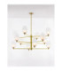 Balor Multi Arm Pendant Ceiling Light White Brass Gold LED G9 12x5W-4