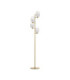 Balor Multi Arm Floor Lamp White Brass Gold LED G9 4x5W-1