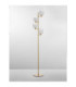 Balor Multi Arm Floor Lamp White Brass Gold LED G9 4x5W-3