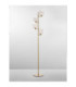 Balor Multi Arm Floor Lamp White Brass Gold LED G9 4x5W-4